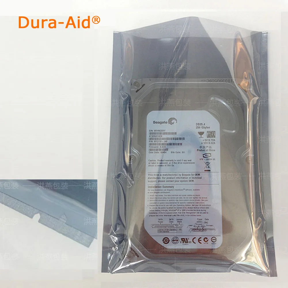 15x20cm Anti-Static Bags Shielding Zipper Lock Package Pouch For 3.5/" Hard Drive