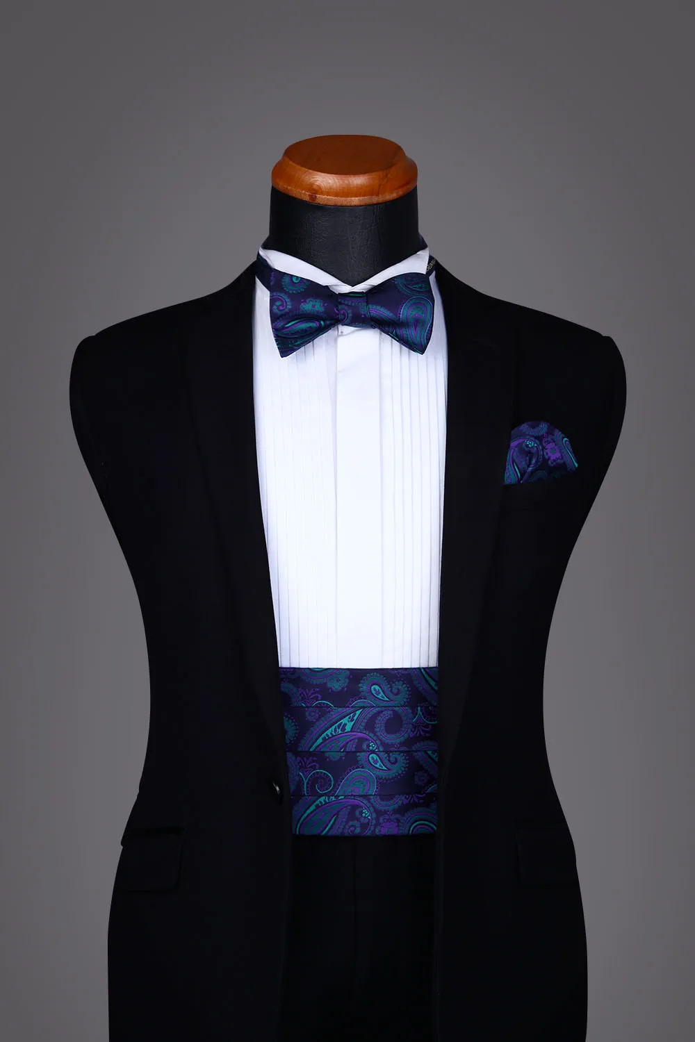 Мужской деловой однотонный галстук-бабочка с узором пейсли и карманом# CF427GS галстук-бабочка вечерние, свадебные