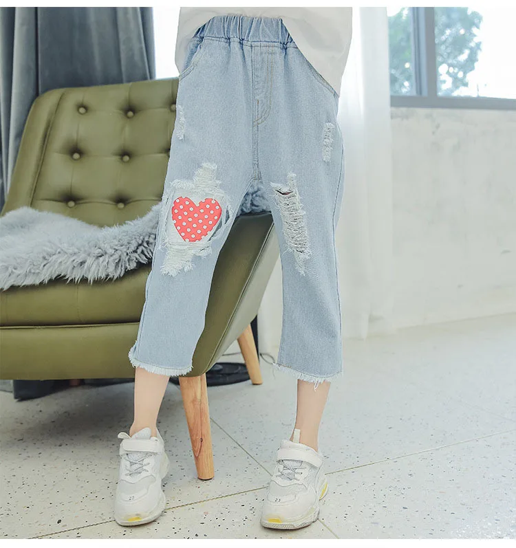 Girls T Shirts Kids  Summer Tops For Baby Girl Short Sleeve Heart Dot Cotton T-Shirt Tees 8 9 10 12 Years Big Girls Clothes (11)