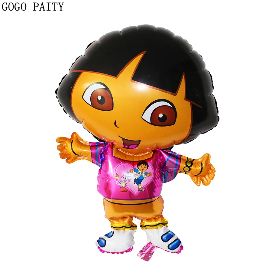 

GOGO PAITY Free shipping New arrivel dora foil Balloons Children Birthday party decoration kids Cartoon large Ballon classic toy