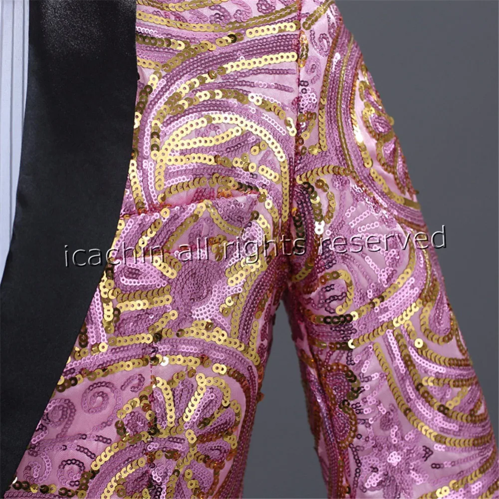 pink sequin blazer (3)