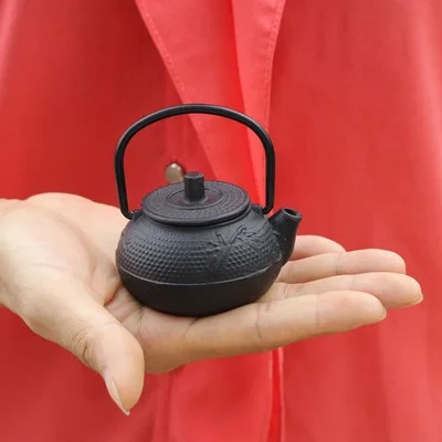 

Mini Japanese old iron pot of cast iron pot of small pig iron teapot tea accessories boutique tea pet furnishing articles