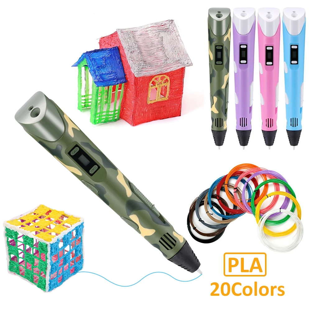 

3D Professional Printing USB 3D Pen With LED Display Generation 3D Drawing Pen for Doodling Art Craft Making And Education Toy