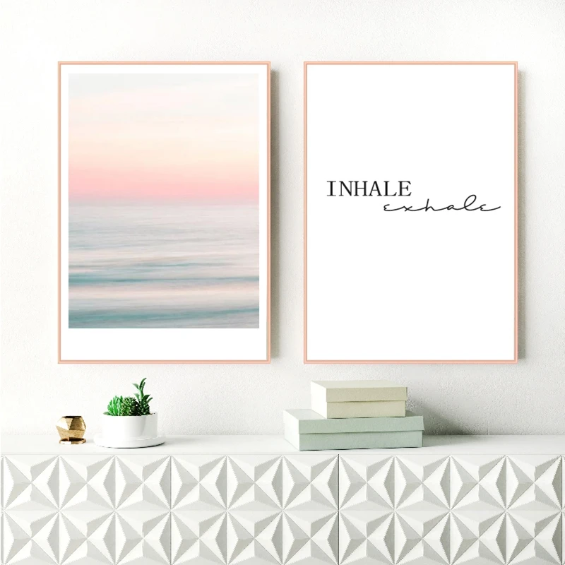 Wall Art Canvas Prints Rose Gold Home Wall Art Decoration