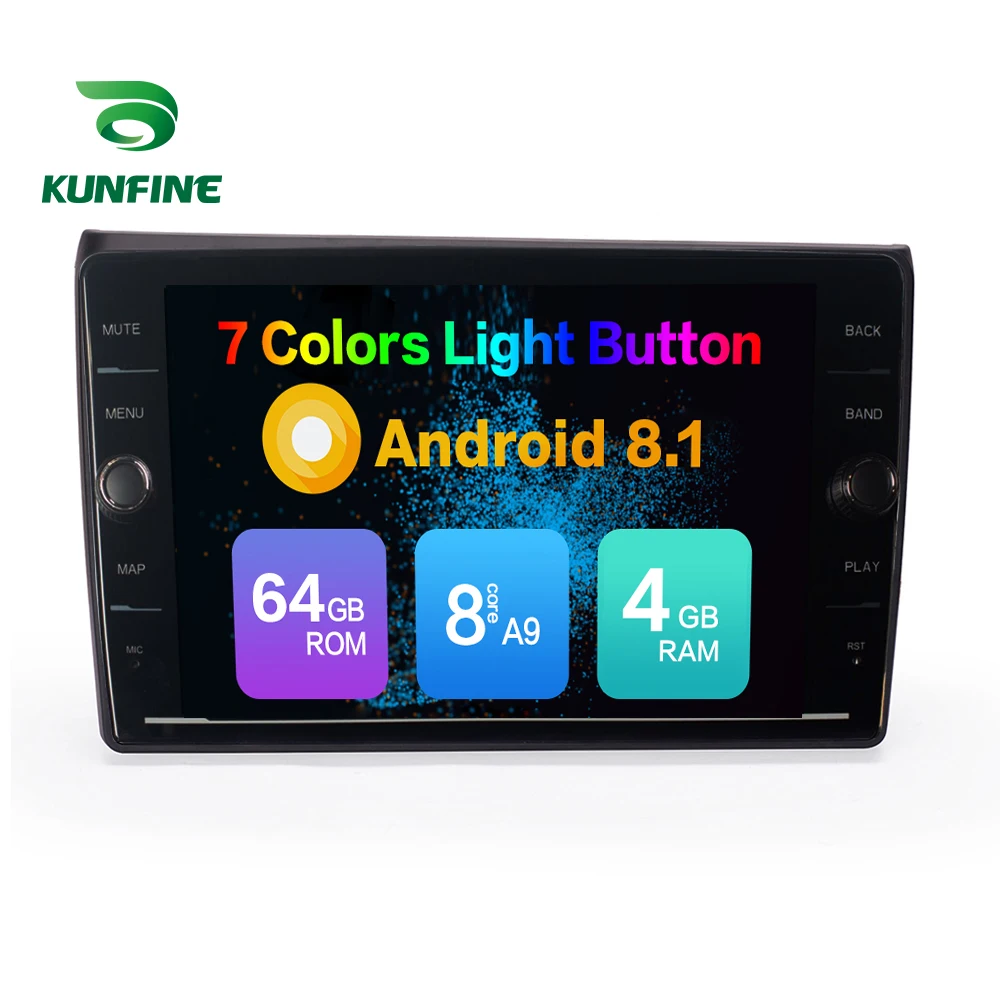 Восьмиядерный ОЗУ 4 ГБ Android 8 1 автомобильный DVD GPS навигационный плеер Deckless стерео