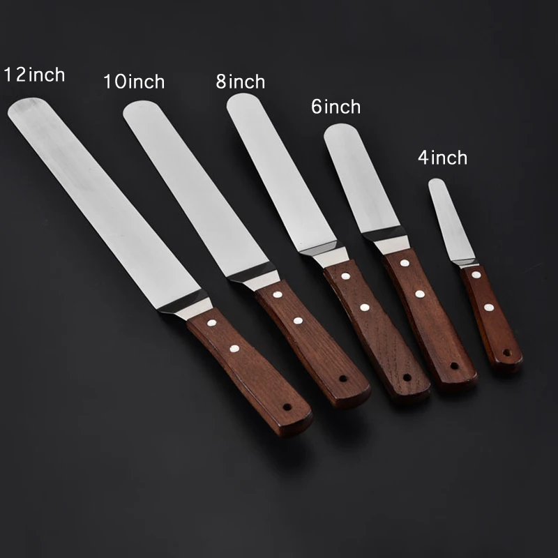 

4/6/8/10/12 Inches Cake Butter Stainless Steel Cream Spatula For Cake DIY Kitchen Baking & Pastry Tools Cake Decorating Tools