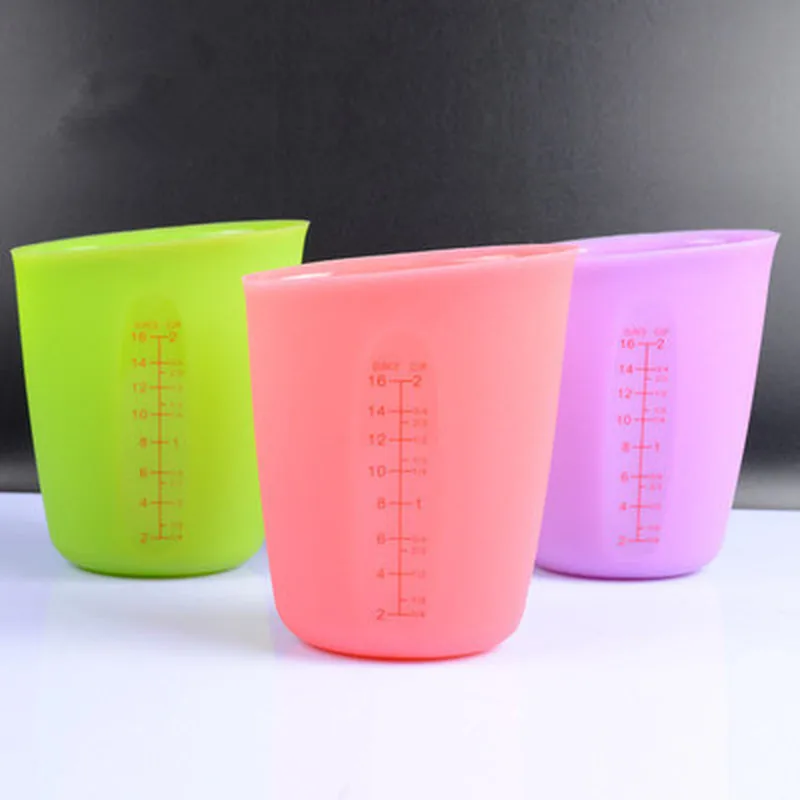 

250ml Silicone Food Measuring Cup Graduated Beaker Cooking Baking Kitchen Measuring Tools Measuring Jug