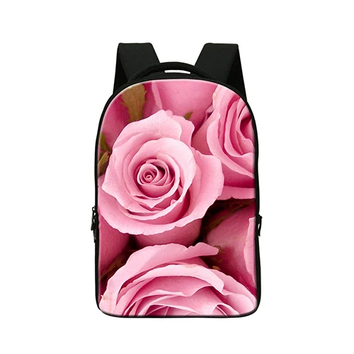 3D цветок рюкзаки для студентов для ноутбуков 14, девочек Bookbags, Mochila, женская компьютер Back Pack, самое лучшее Bookbags - Цвет: Серый