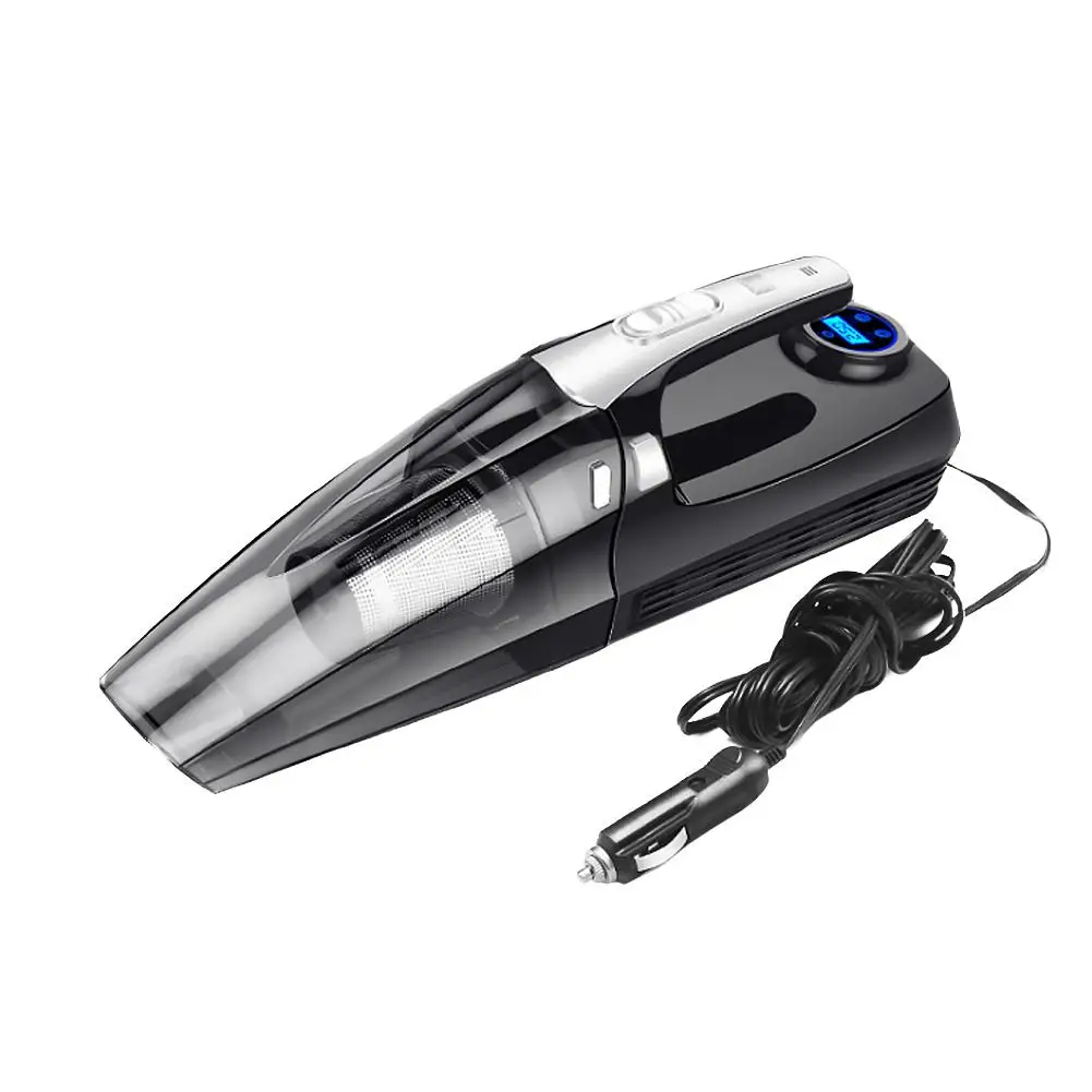 

Car Vacuum Cleaner 4-in-1 12V Portable Inflatable Dust Collection Pressure Measurment LED Lighting Vacuum Inflatable All-in-one