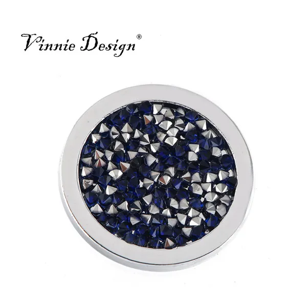 Новинка! Дизайнерские Ювелирные изделия Vinnie 33 мм кристальная монета Deluxe Pacific Blue