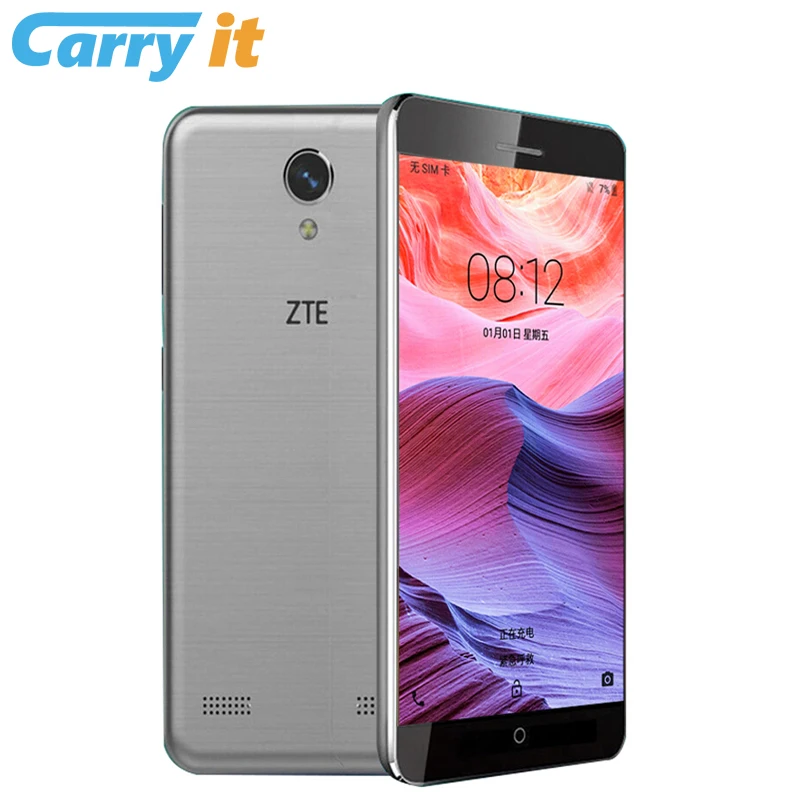 Оригинальный мобильный телефон zte BA520 2017 2G 16G 5 0 ''HD 4G LTE Dual SIM 2400mAh 8.0MP MTK6735 Quad core 1