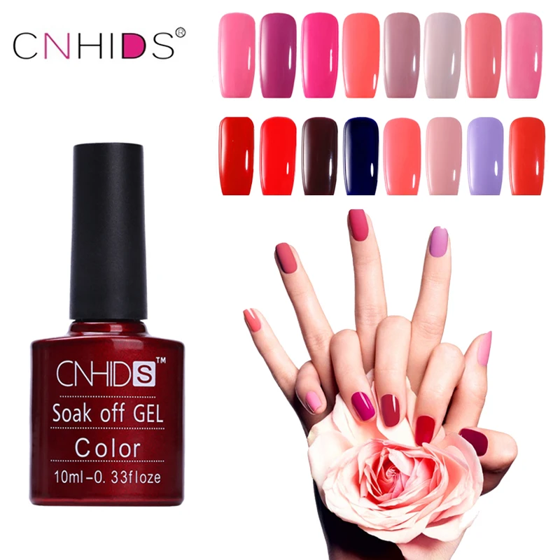 CNHIDS 132 Color Nail Polish Long-lasting Soak Off Gel Polish UV & LED Lamp Nail Varnish DIY Gel Na