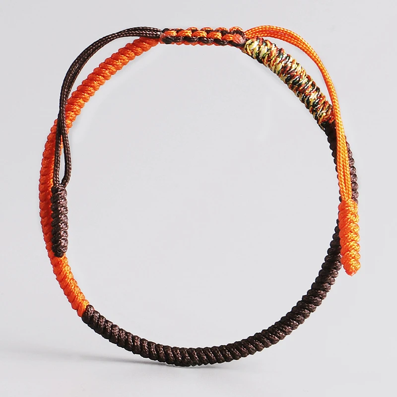 Ручной работы, браслеты на веревочной основе для мужчин, Тибетские буддийские разноцветные веревочные браслеты с узелками, браслет "Будда" для женщин