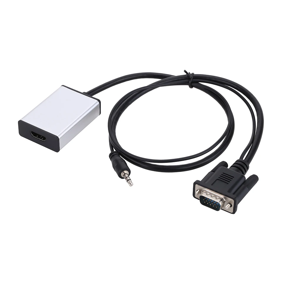 HD 1080 P VGA к Hdmi Адаптер Тв-Выход Av Hdtv Видео кабель Конвертер Подключи и Играй с Аудио
