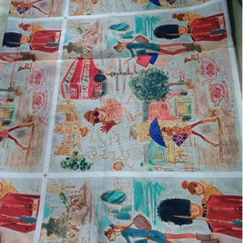 

1pcs Moving bag canvas big bag checked logistics woven bag Graffiti