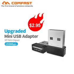 Рождественский подарок мини-usb Wi-Fi адаптер ПК компьютер сетевой карты mt7601 чип usb Ethernet WiFi приемник 802.11b/g/n адаптер Wi-Fi