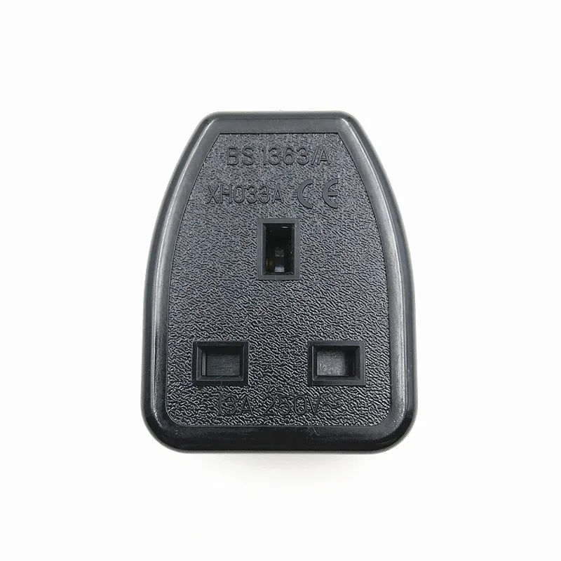 

Black Copper 13A 250V British standard universal electrical AC power adaptor socket UK BS1363 Travel home wiring female socket