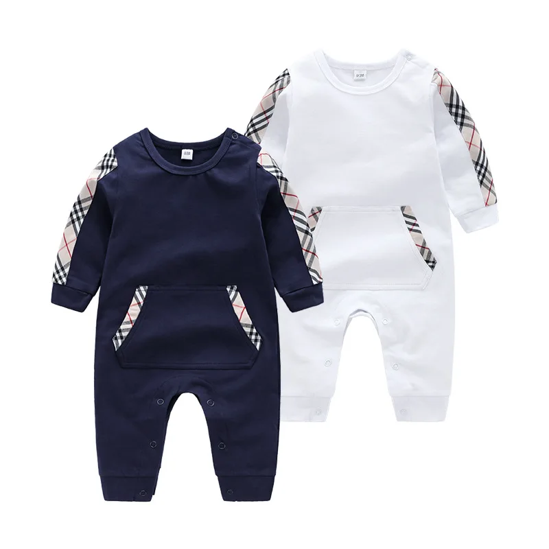 

Newborn Baby Boy Romper Jumpsuit Casual O Neck Long Sleeve Infant Bebes Cotton Pajamas Spring Children One Piece Overall Clothes