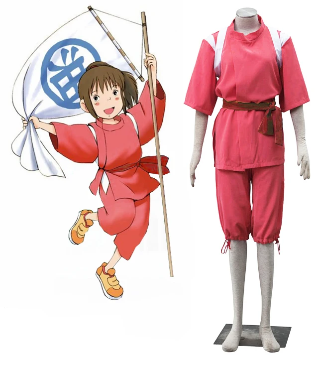 Free Shipping Hayao Miyazaki Cartoon Spirited Away Ogino Chihiro Kimono 
