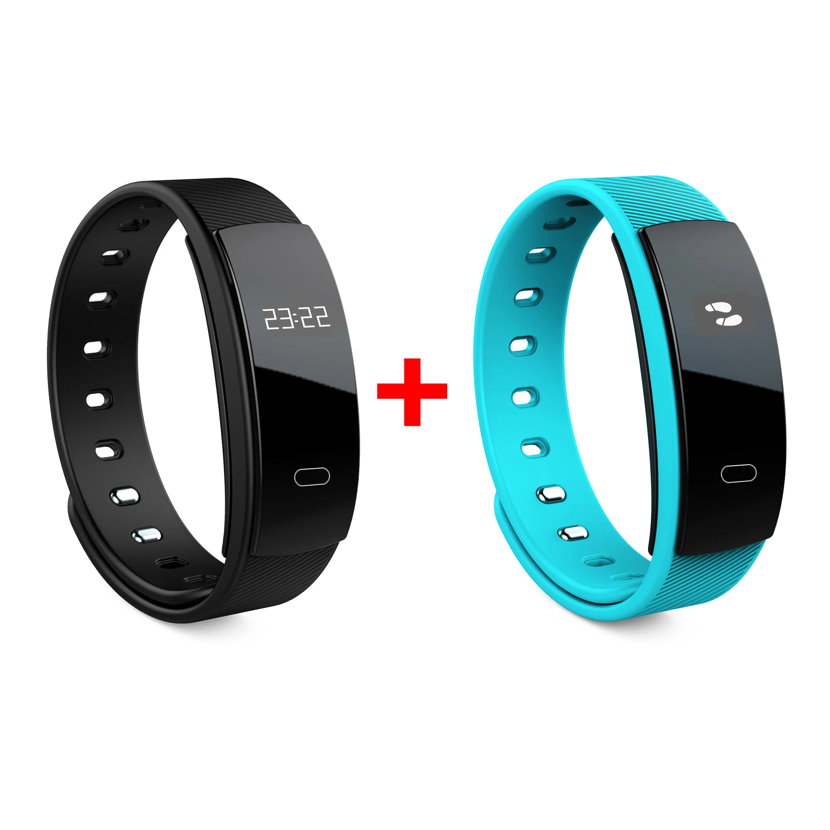 

2PCS IP67 Fitness Wireless Smart Activity Trackers Wristband Blood Pressure Heart Rate Monitor Sport Bracelet Pedometer Watch