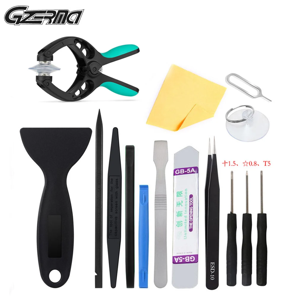 

15 In 1 Professional Screwdrivers Mobile Phone Repair Tools Set Kit LCD Screen Opening Pliers Suction Cup For iPhone