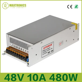 

Wholesale price DC 48V 10A 480W Regulated Switching Power Supply For LED Strip Lights