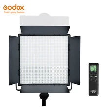 Godox led1000w 1000 led 5600 k branco luz de vídeo iluminação brilho + remoto sem fio adaptador alimentação para câmera dv vídeo