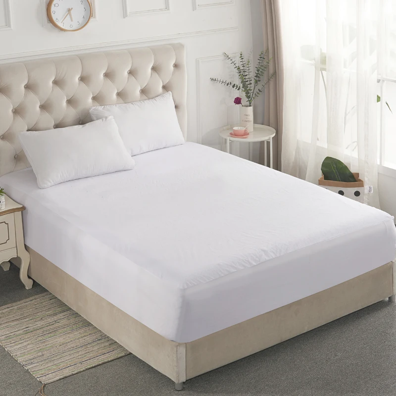 Cotton 1Pc Smooth Waterproof Mattress For Box Spring Mattress Cover Bed Mat BedBug Wetting Proof And Hypoallergenic Fitted Sheet Cotton 1Pc Smooth Waterproof Mattress For Box Spring Mattress Cover Bed Mat BedBug Wetting Proof And Hypoallergenic Fitted Sheet