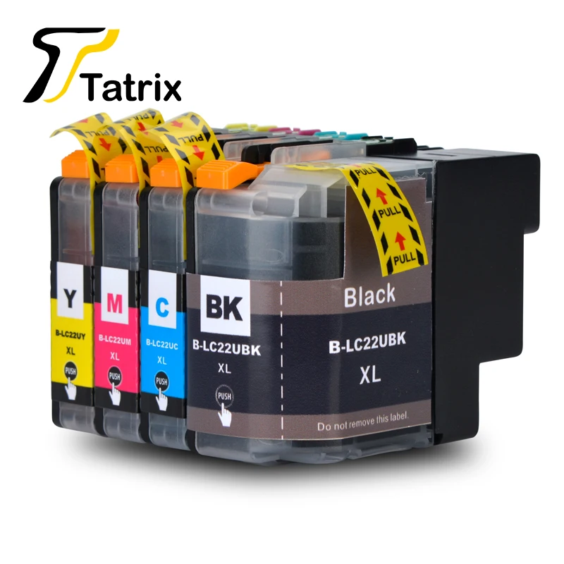 

LC22 LC22UXL New Full Ink Cartridge BK/C/M/Y Compatible For Brother DCP-J785DW MFC-J985DW Printer