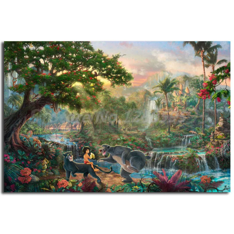 Томас Kinkade Pocahontas Красавица и Чудовище Спящая красавица Арт холст плакат живопись Настенная картина принт домашний декор для спальни