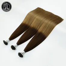 Сказочные волосы remy 0,8 г/локон с плоским наконечником человеческие волосы для наращивания с двойным нарисованным 18 дюймов настоящие Реми Кератин предварительно скрепленные европейские волосы 80 г/