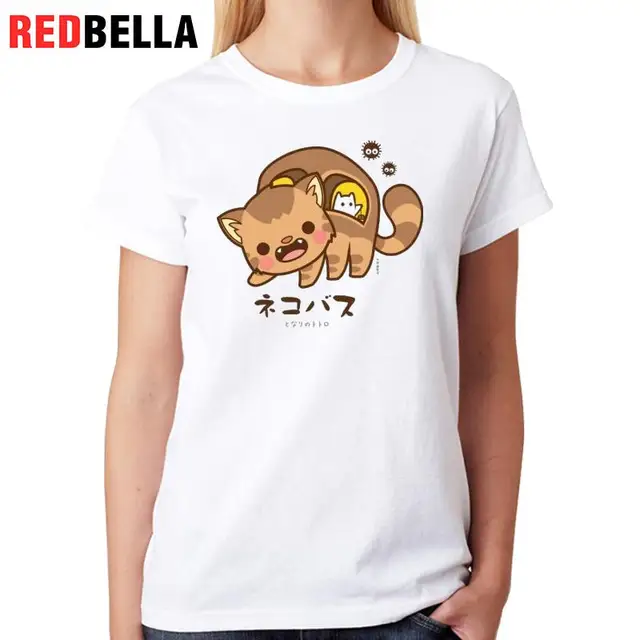 redbella japanese women shirt design kawaii cartoon cute lovely cats