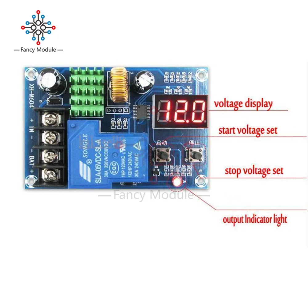 XH-M604 зарядное устройство Модуль управления DC 6-60 в хранение литиевая контроль зарядки аккумулятора переключатель защиты