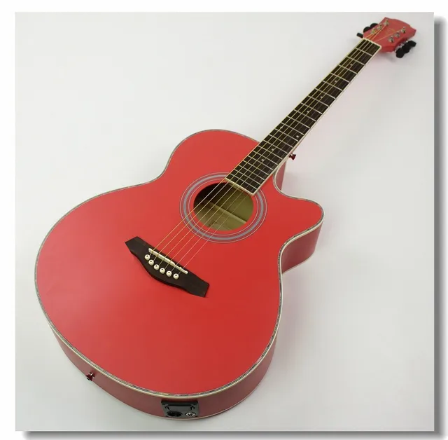 Cheap 40-40 NEW guitars 40 inch 5 EQ Electric Acoustic Guitar Rosewood Fingerboard guitarra with guitar pickup tuner strings