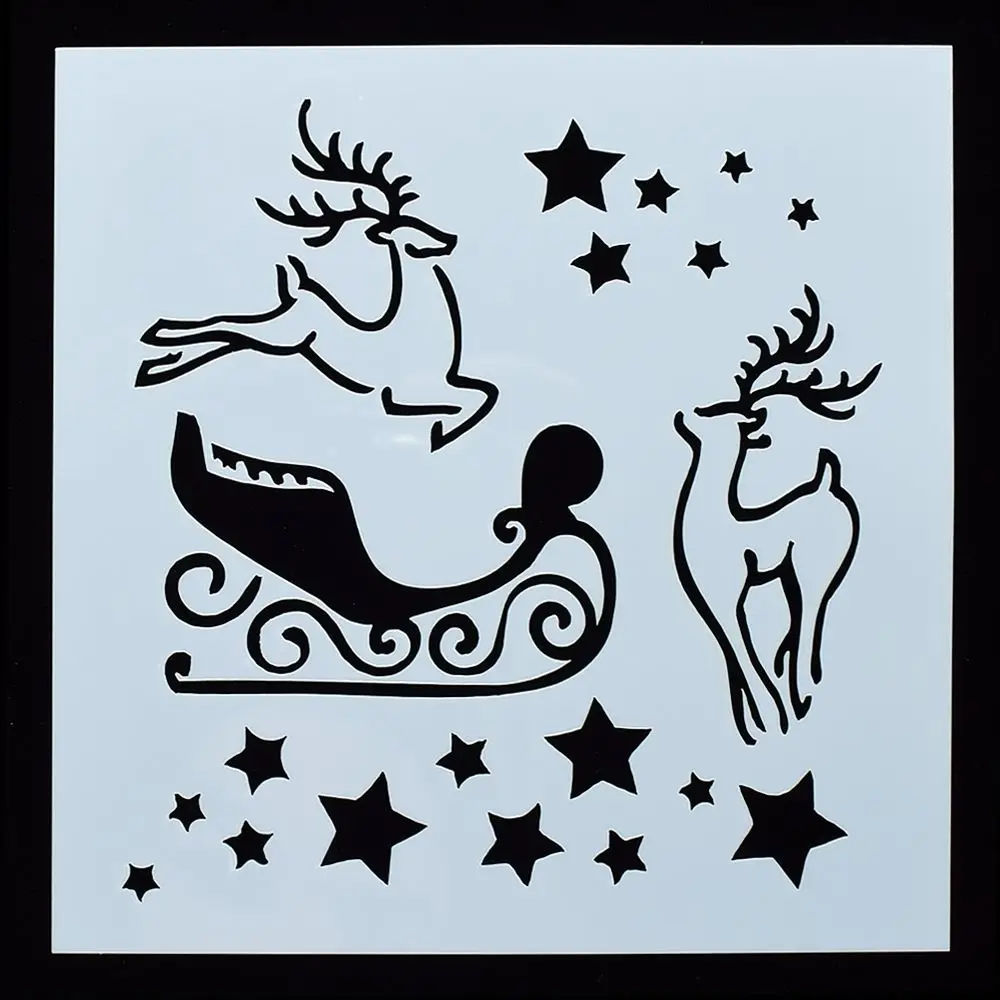 

1PC Horse Star Carriage Shaped Reusable Stencil Airbrush Painting Art DIY Home Decor Scrap booking Album Crafts