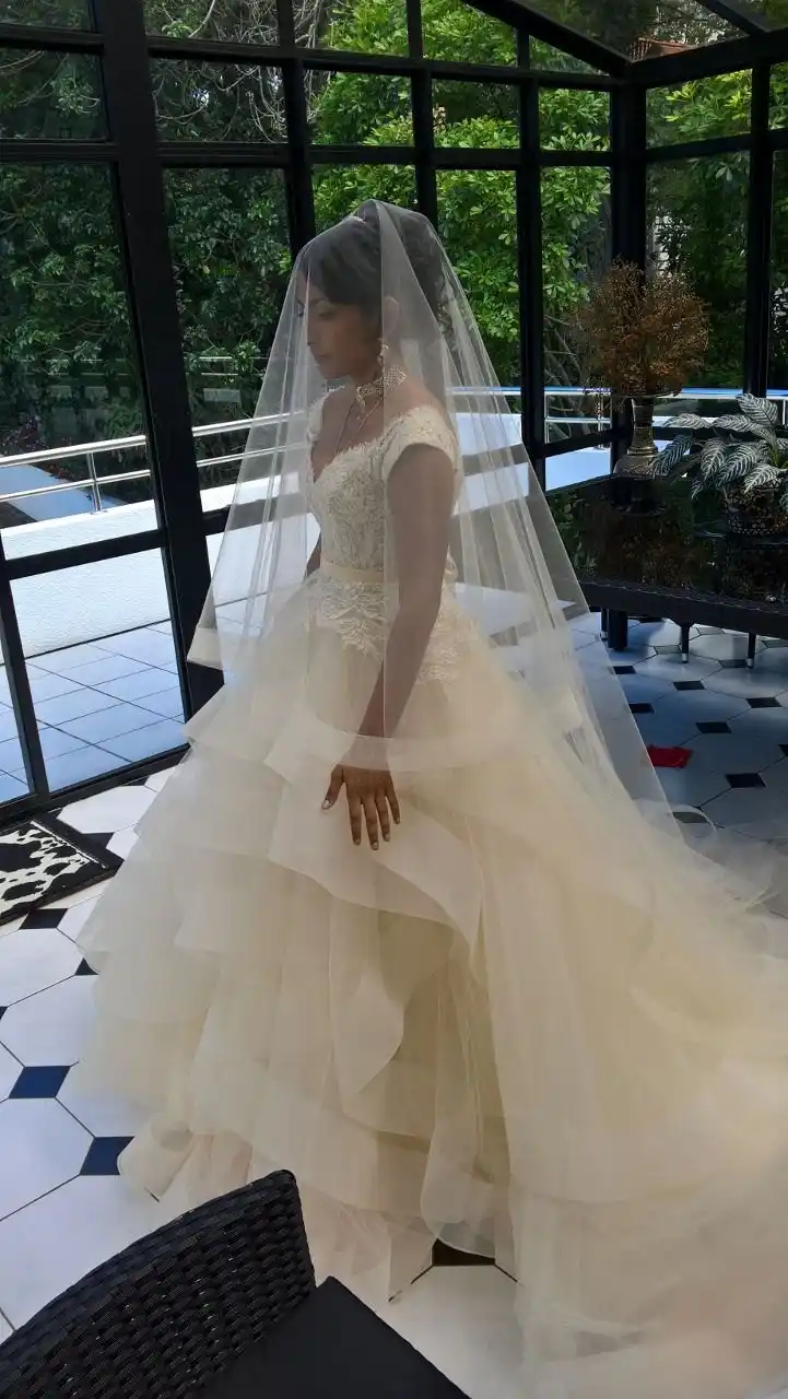 chapel length dress