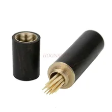 Черное дерево фиолетовый сандаловое дерево портативный медный красное дерево классический Ресторан бамбуковый зубочистка коробка зубочистка баррель