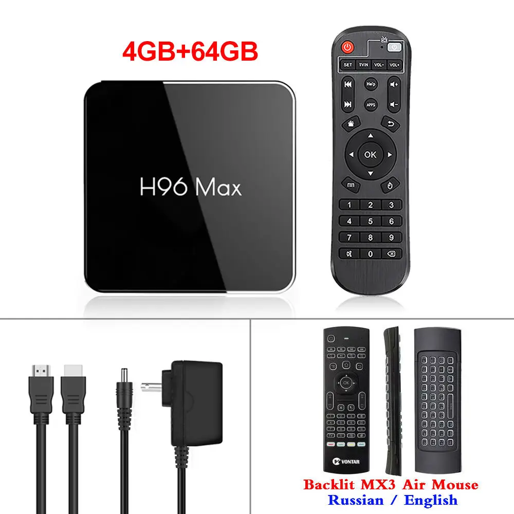 4 ГБ ОЗУ 64 Гб ПЗУ Android 9,0 ТВ приставка H96 MAX X2 Amlogic S905X2 Smart 4K медиаплеер 2,4G и 5G Wifi H96MAX телеприставка 2G16G - Цвет: 4G64G MX3