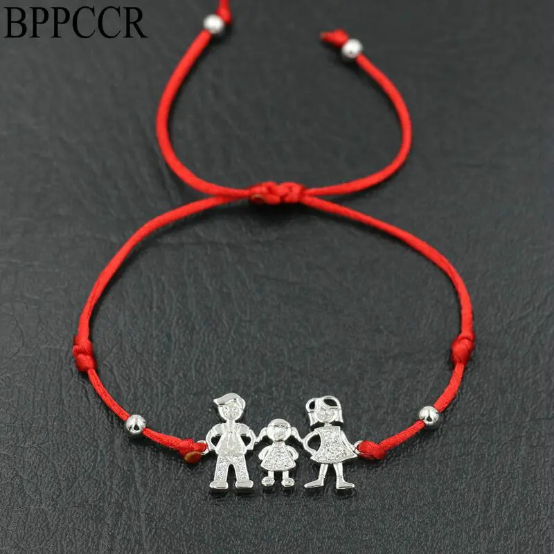 BPPCCR Cute Dad & Mum Boys Girls счастливые браслеты с амулетами для мужчин женщин влюбленных