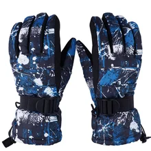 Лыжные Перчатки взрослые ветрозащитные водонепроницаемые мужские и женские зимние утолщенные мотоциклетные перчатки для катания на сноуборде зимние перчатки унисекс 9 цветов