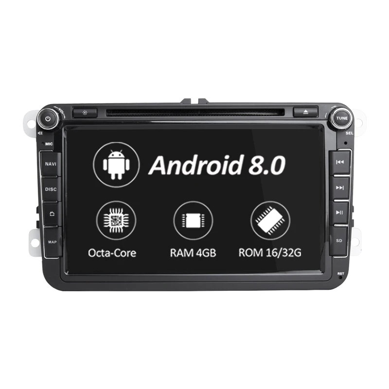 

Car Multimedia player 2 Din Car Radio GPS Android 8.0 Autoradio For VW/Volkswagen/POLO/Golf/Skoda/Octavia/Seat/Leon DSP
