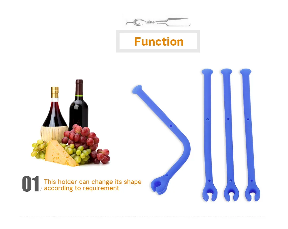 Flexible Stemware Saver Silicone Wine Glass Bracket Goblet Holder Hanging Rack Kitchen Tools Bar Supplies
