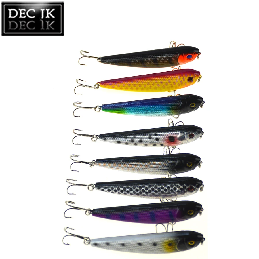 16PCS Popper Hard Plastic Artificial Baits Sets Of Fishing Lure Supplies Jerkbait Poper Swimbait Fish Tackle Laser Bait For Pike (16)