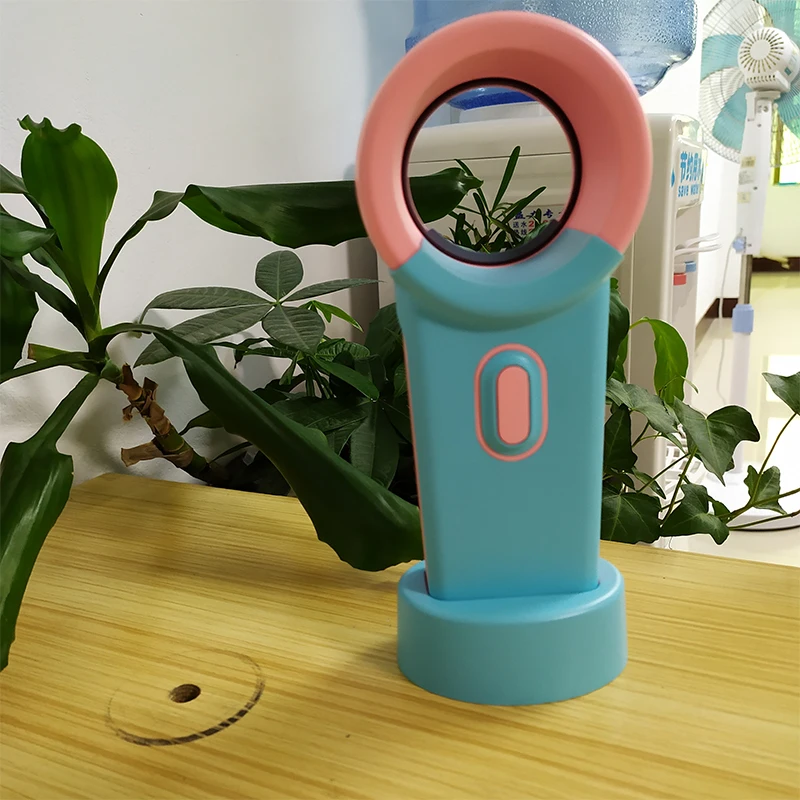 

Blade Fan Mini USB Fan Cooler Portable Leafless fan Air 3 Speed Level No Leaf Safety for Kids Parents Elder Home Presale Product