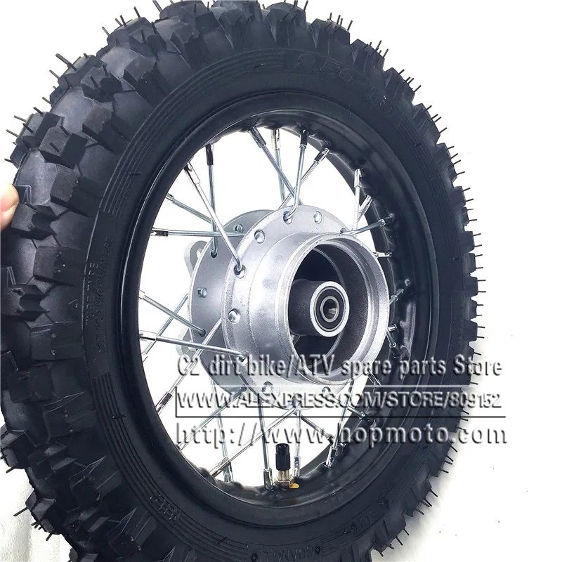2.50-10inch Rear Tyres Steel Rims Drum Brake Wheels Rims Hub CRF50 Kayo Chinese Dirt Pit Bike motorcycle Mini Bike