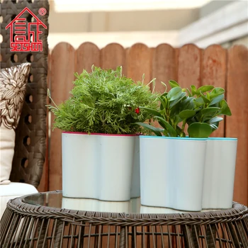 

Office desktop plastic storage water more meat creative flower pots