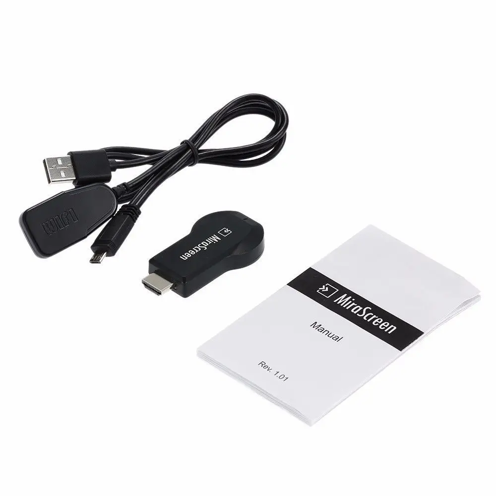 Mirascreen Mira экран зеркальное отображение беспроводной wifi DLNA AirPlay HDMI tv Stick дисплей ключ приемник адаптер для IOS Android телефон к телевизору - Цвет: Mirascreen