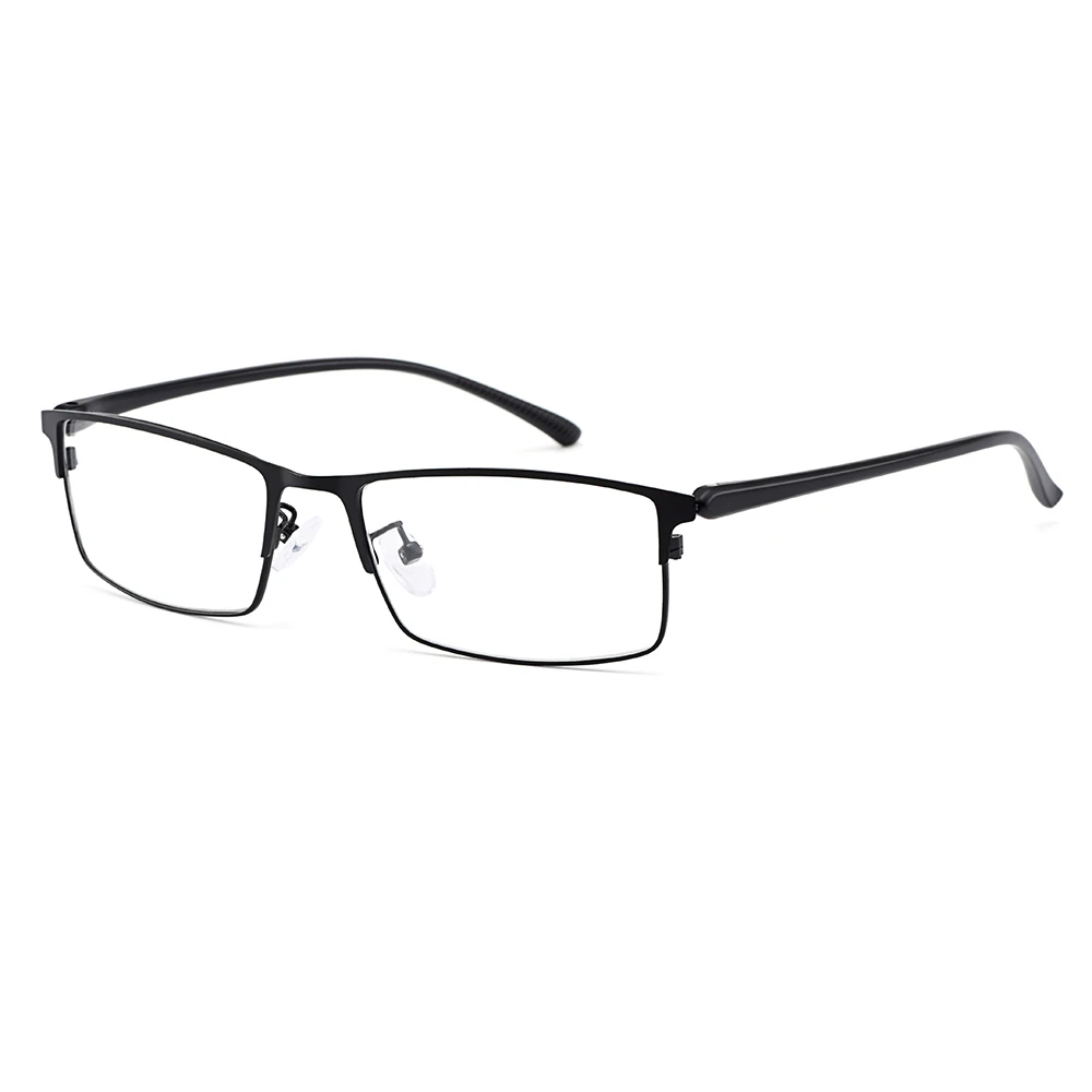 Gmei оптический мужской титановый сплав оправа для очков для мужчин очки гибкий висок ноги IP гальванический сплав Материал Y2529 - Цвет оправы: C1 Black