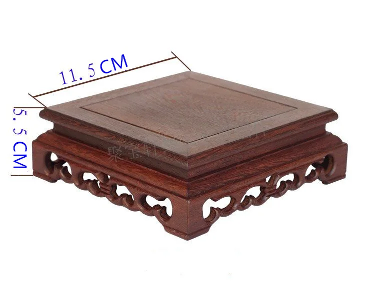 Annatto wenge wood carving handicraft furnishing articles base stone bonsai pot frame base Annatto wenge wood carving handicraft furnishing articles base stone bonsai pot frame base