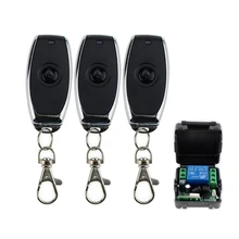 DC12V 1CH 315MHz wireless metal remote control switch with remote receiver to control electric lock 1/2/3 transmitters+1 module